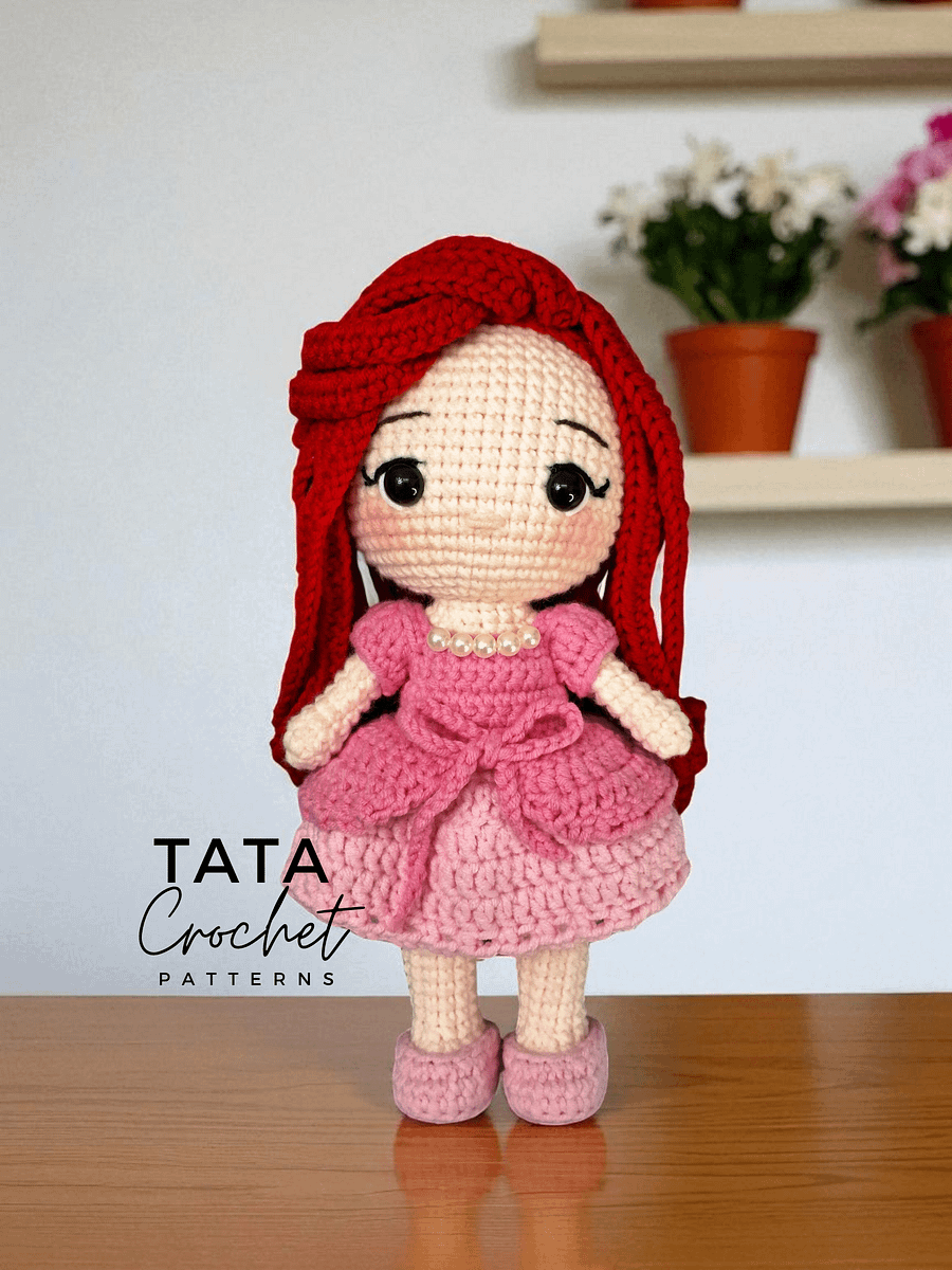 PDF -♡- Doll Dress Up & Transformation -♡- Ariel Princess Amigurumi Crochet Pattern product image (3)