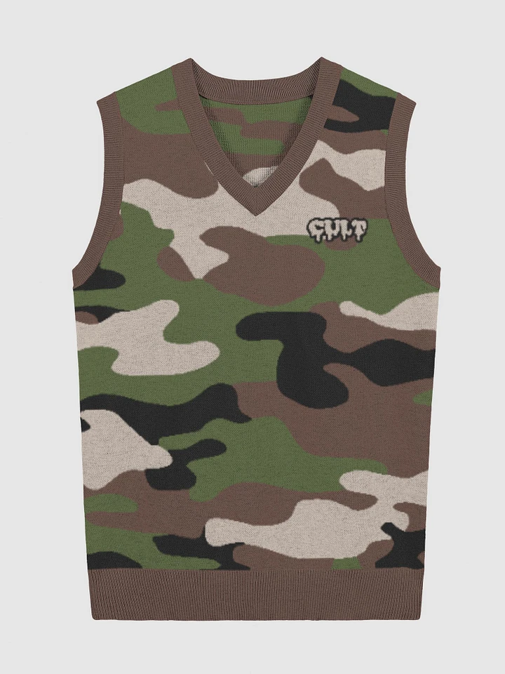 CULT CAMO KNITTED VEST product image (2)