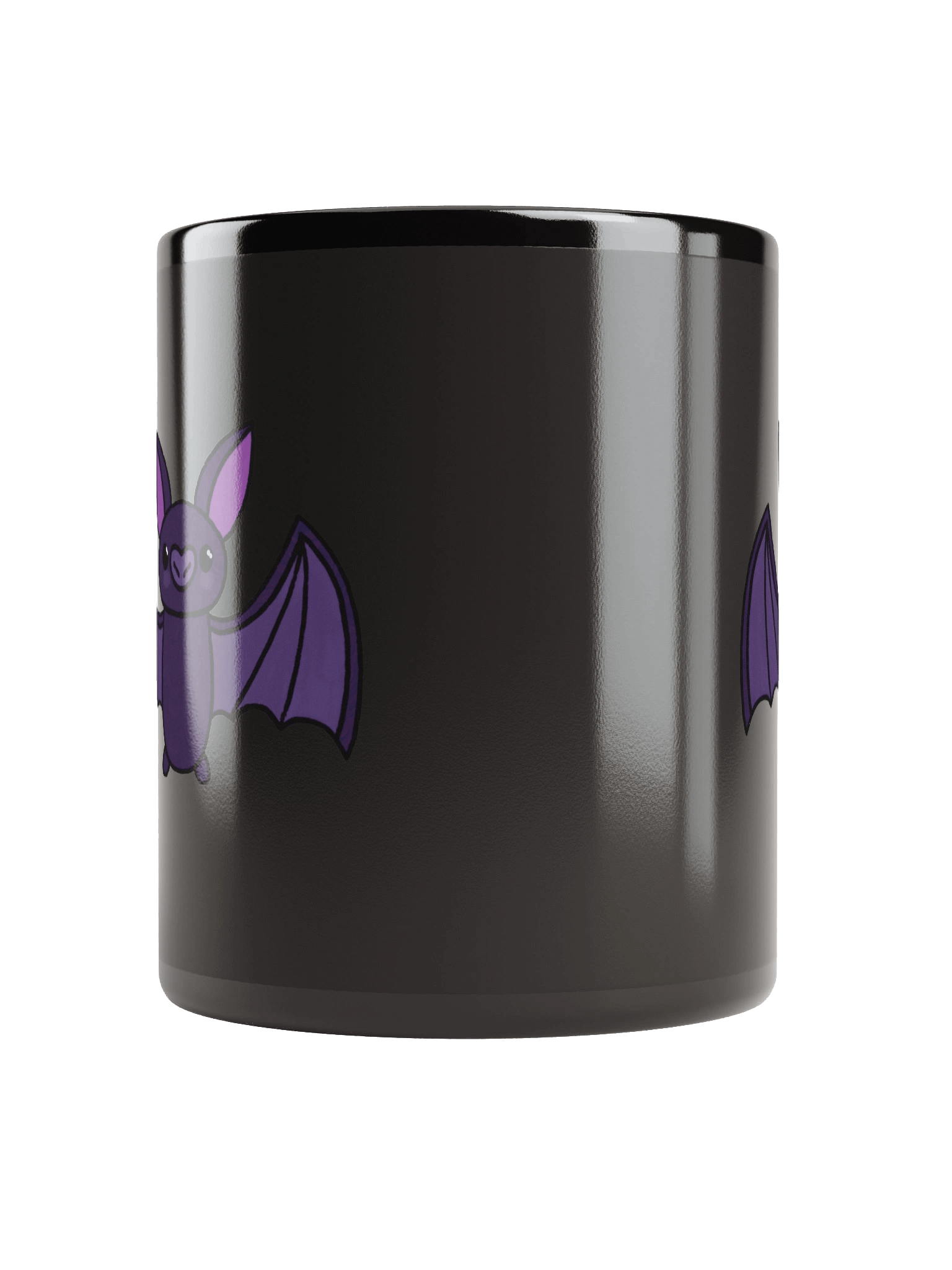 Blushing Bat Duo Black Glossy Mug product image (9)