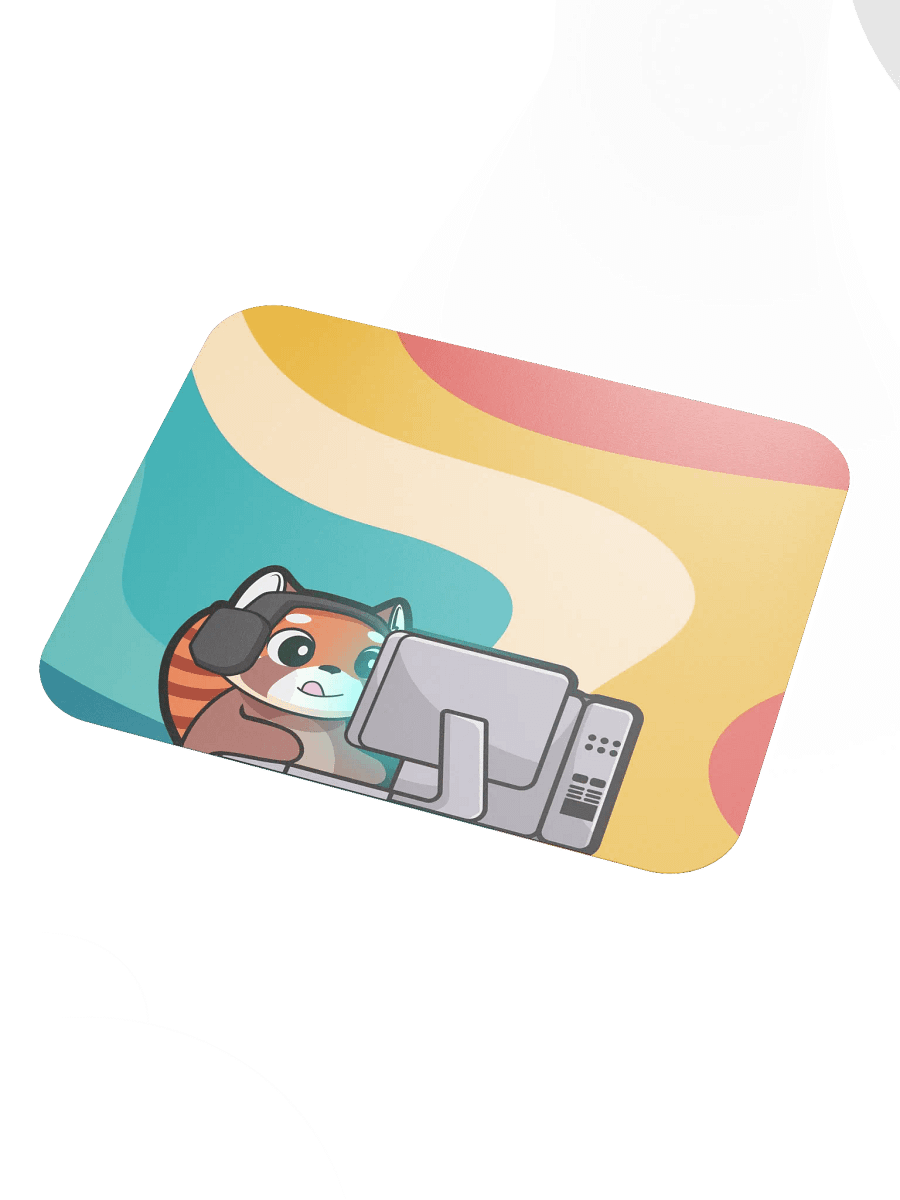 Gaming Bear Mouse Pad (Groovy) - 8.7" x 7.1" product image (4)