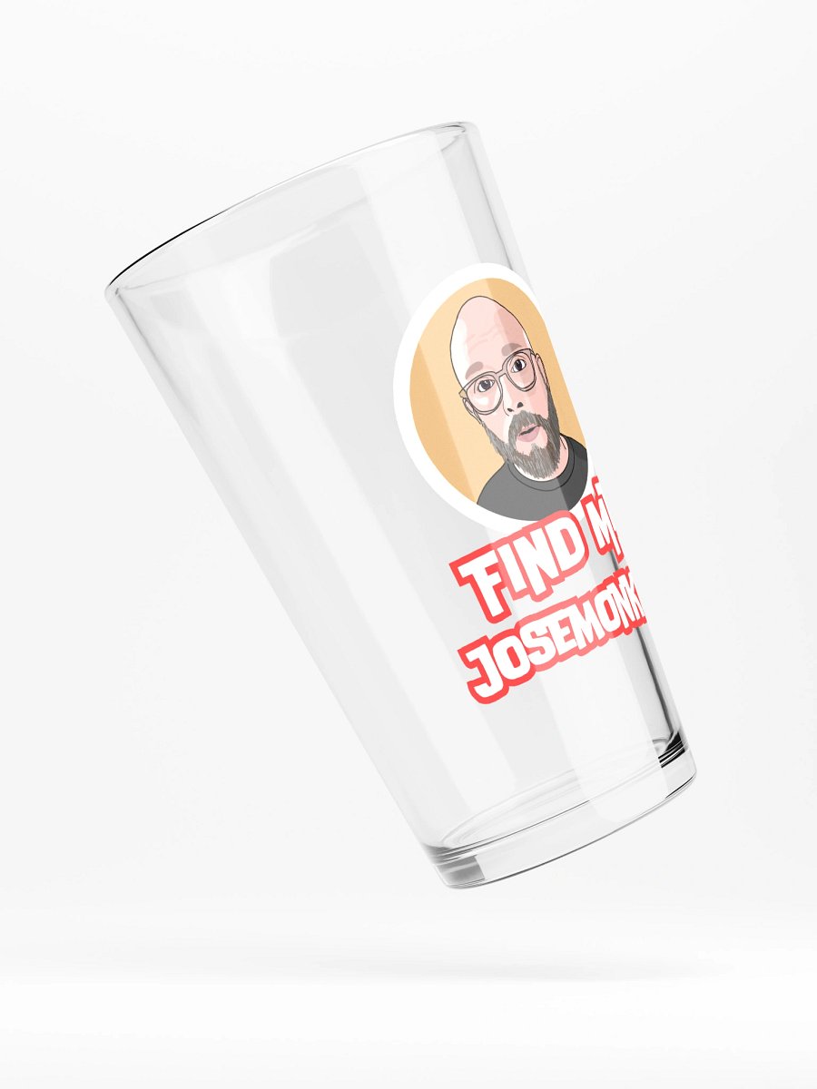 Find me, josemonkey! Pint Glass product image (3)