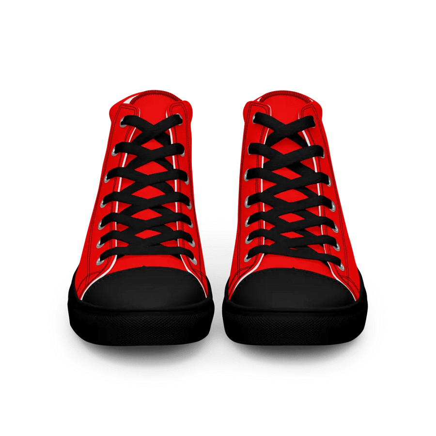 Men's Red High Top Canvas Shoes product image (3)