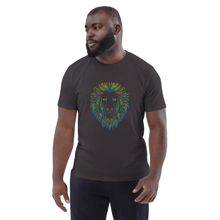 Rainbow Lion Mane Organic Cotton Tee product image (137)