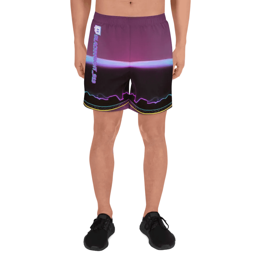 Blackknight513 All-Over Print Athletic Long Shorts product image (5)