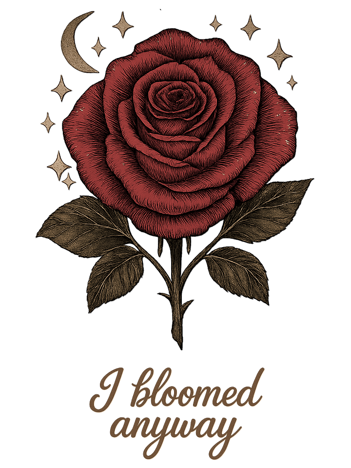 I Bloomed Anyway – Noir V-Neck Edition product image (2)