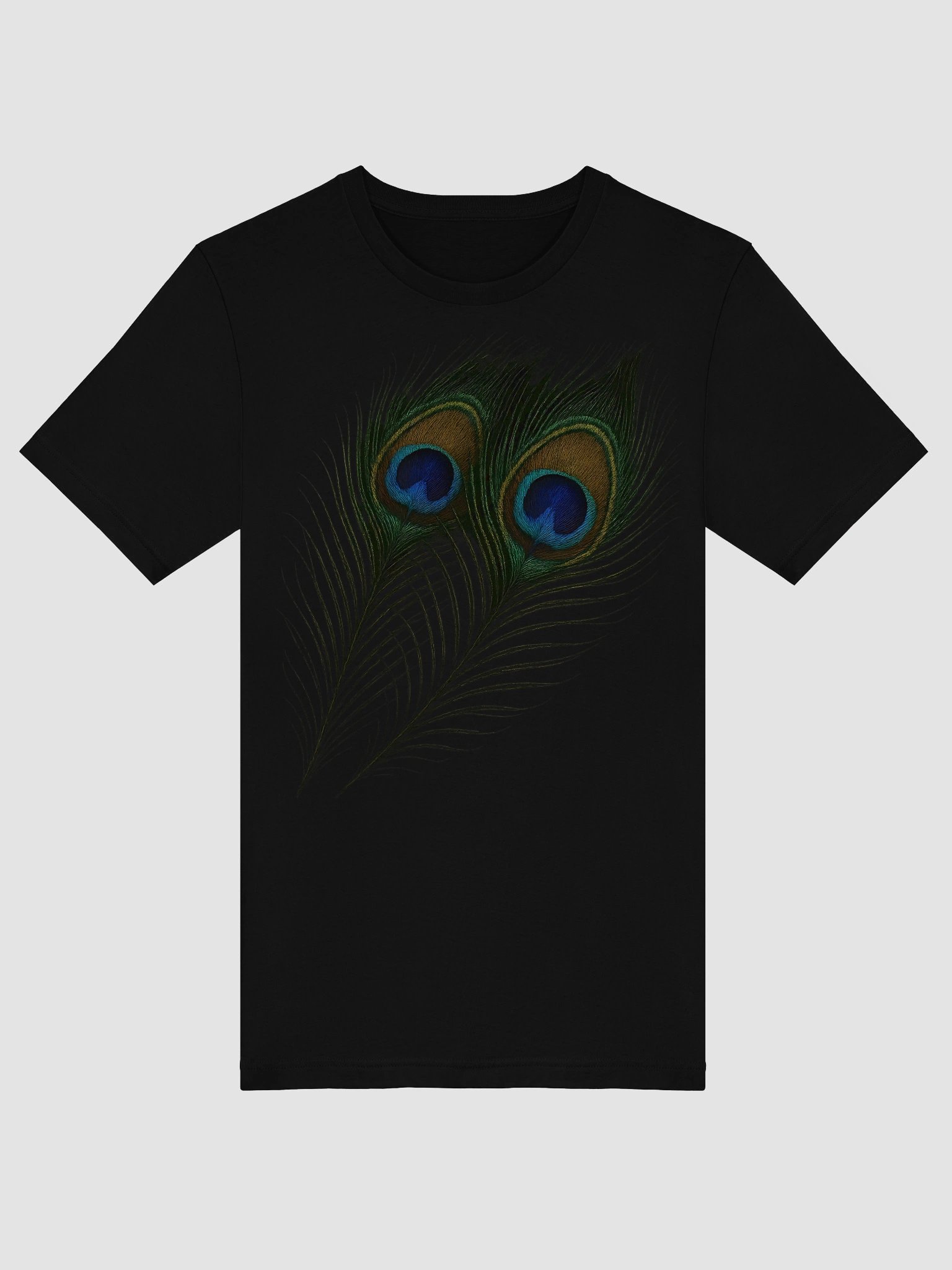 Iridescent Peacock Feather T-Shirt product image (9)