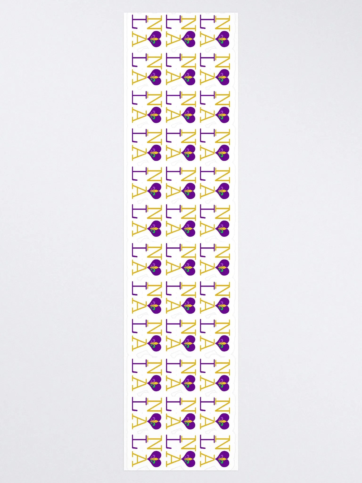I LOVE NOLA **LEGACY STICKER** (MARDI GRAS 3 LONG) product image (3)