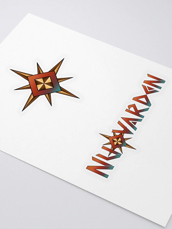 Nuovarden logo and sky crystal stickers product image (2)
