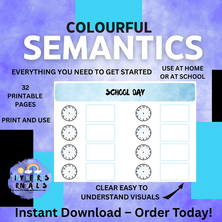 Back to School Visual Aids for Parents to Prepare Kids | Printable Prep Pack for | SEN, EYFS Routines, Emotions, Timetable, Core Vocab product image (4)