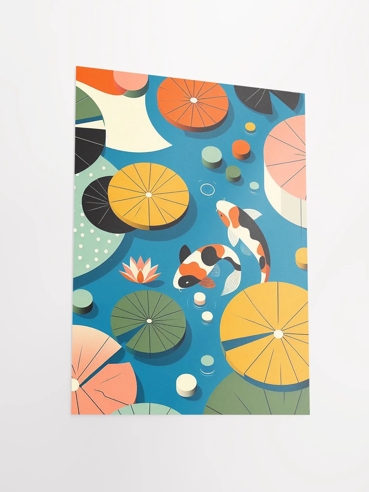 Minimalist Pop Art Koi Fish Art Poster product image (6)