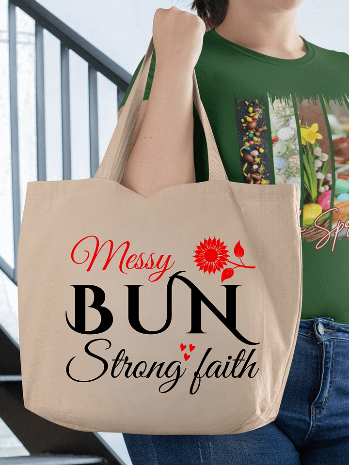 Strong Faith Eco Tote Bag. product image (1)