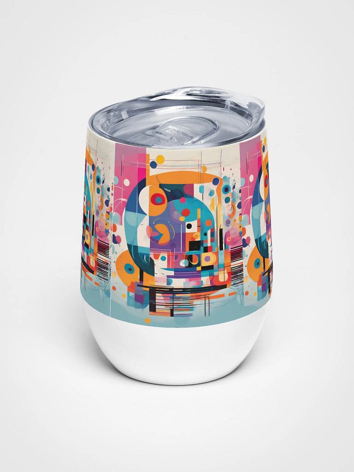 kadinsky inspired Wine Tumbler for arty moms dads friends and family product image (1)