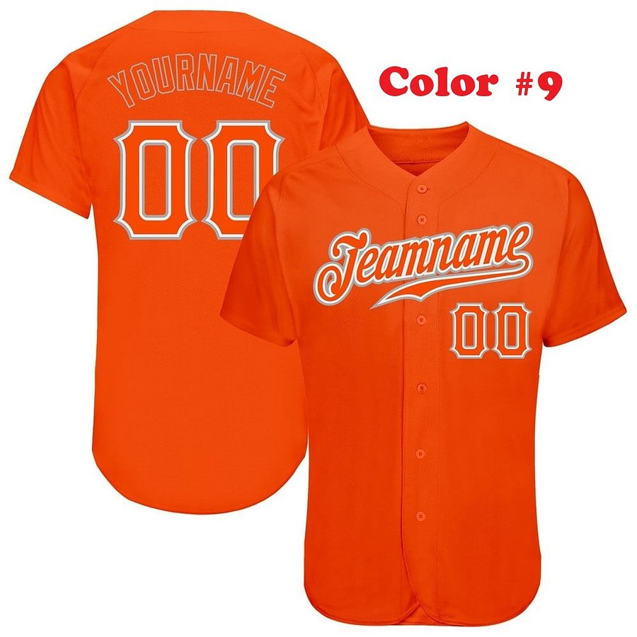 Authentic Baseball Jersey, Custom Baseball Jersey, Personalized Sport Jersey, All Color With No Lines product image (6)