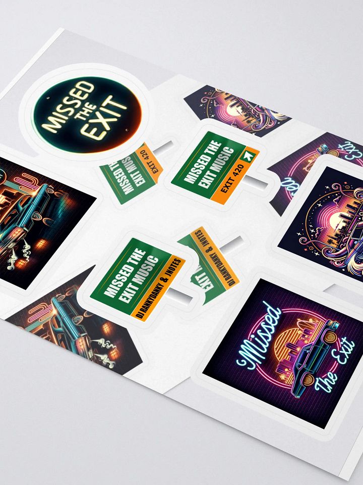 Neon City Escape Sticker Sheet product image (2)