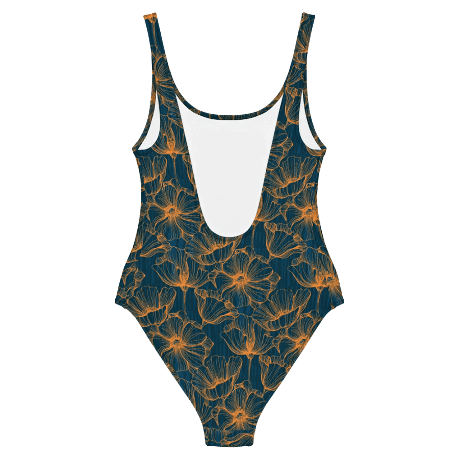 Dark Romantic Floral | One-piece swimsuit product image (8)