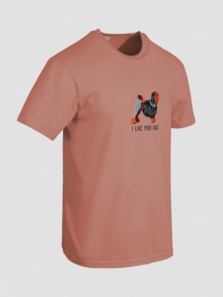 I Like Mine Rare T-Shirt(Embroidered) of a Lowchen(Black & Tan) product image (28)