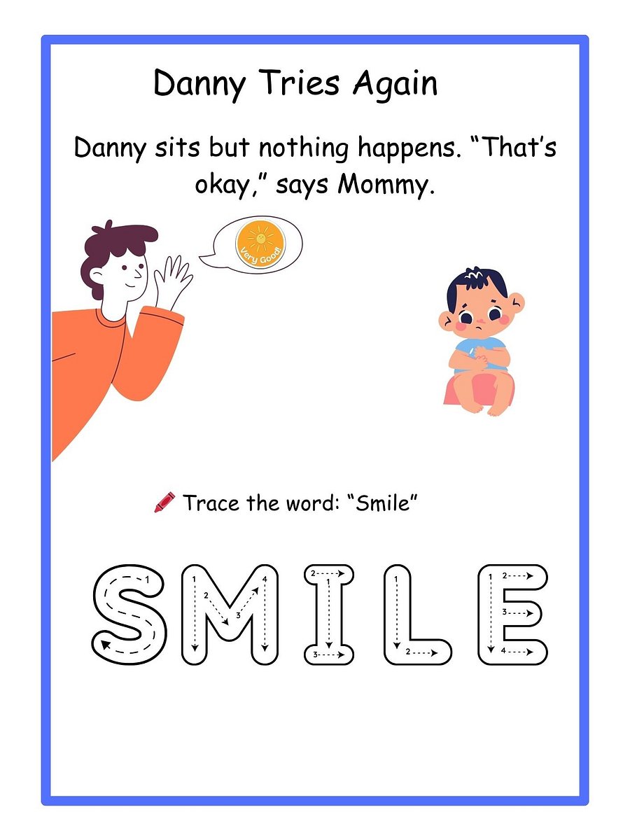Potty Training Worksheets Printable product image (5)