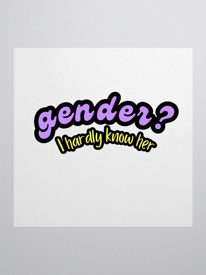 Gender? Sticker product image (3)