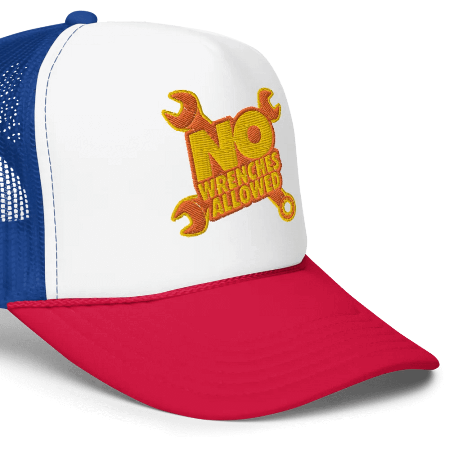 #NoWrenchesAllowed Foam Trucker Hat product image (7)