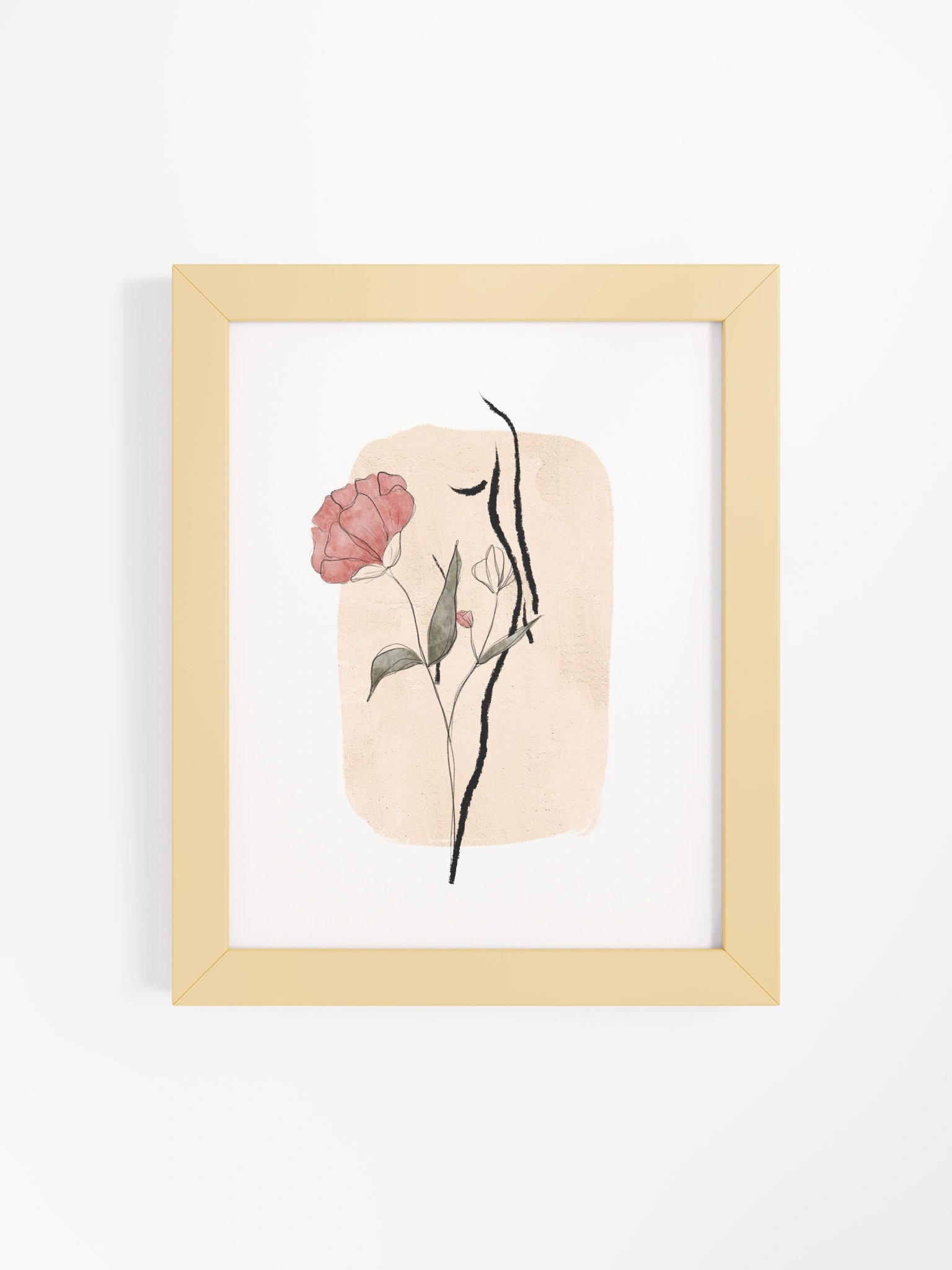 Abstract Floral Figure Framed Poster product image (4)