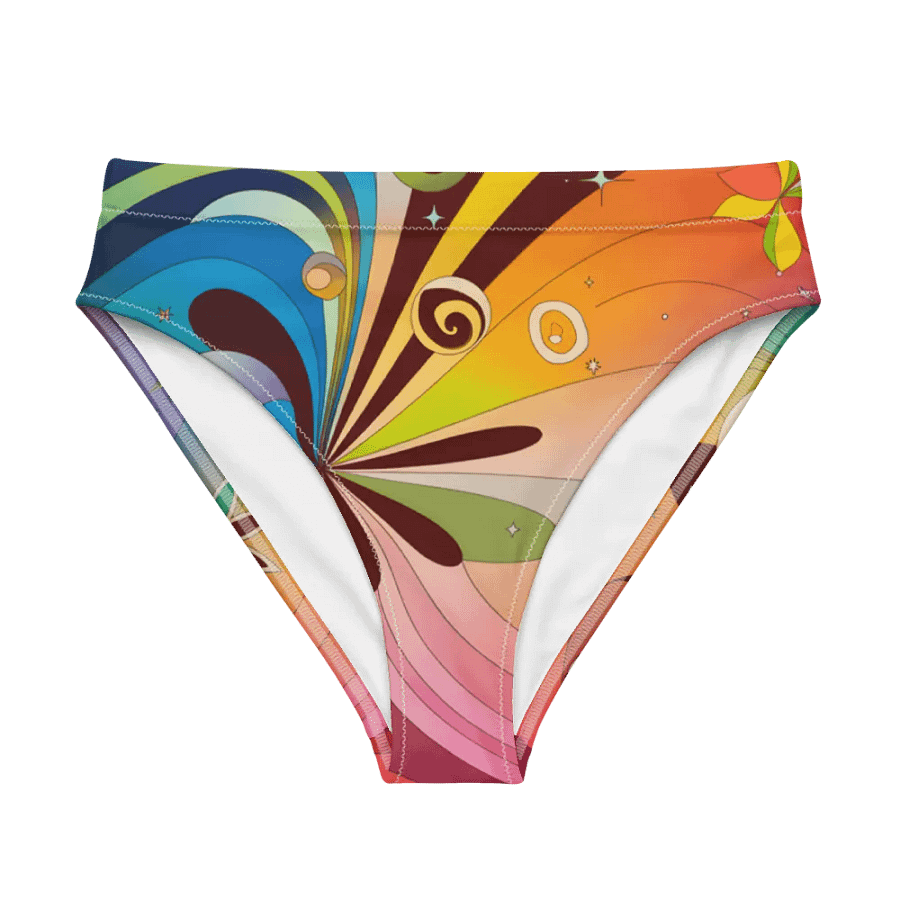 Sunburst Bloom High-Waisted Bikini Bottoms product image (1)