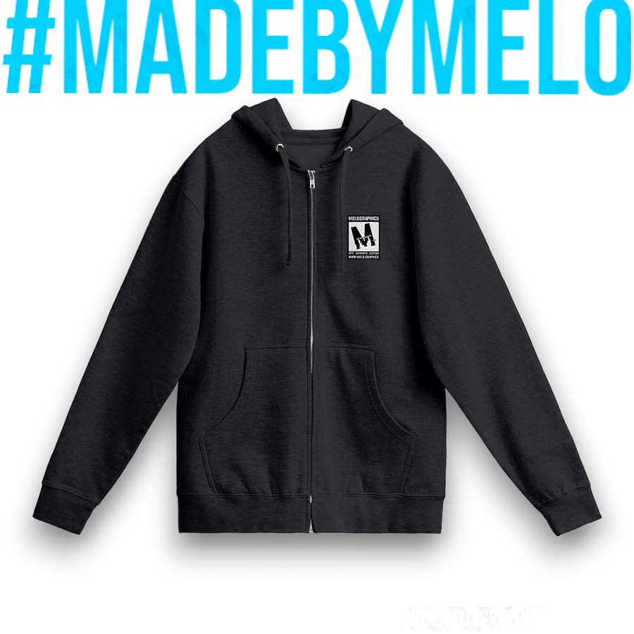 #MeloCrew Vibes: Duotone - Premium Zip Hoodie | #MadeByMELO product image (2)