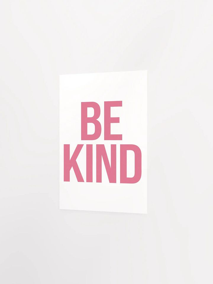 BE KIND Bold Pink Poster product image (15)