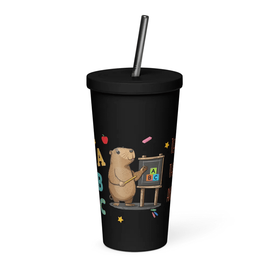 Back To School Capybara Gift For A Teacher - Insulated Coffee Tumbler product image (5)