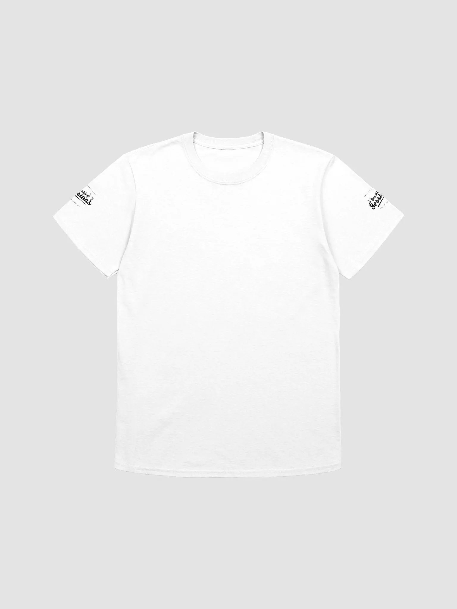 Smokin' Sessions Small Logo Sleeve White Tee product image (1)