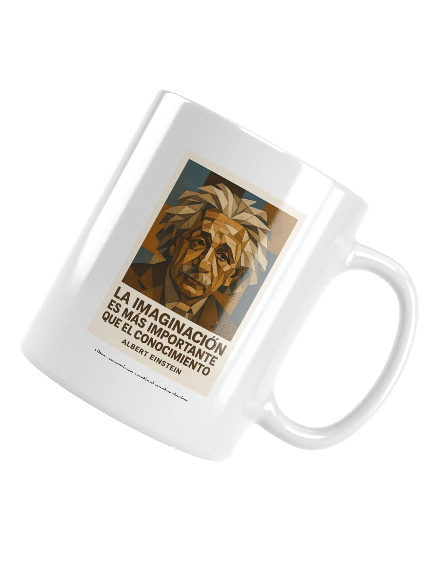 TAZA ultra-premium Einstein cubista corregido con cita española auténtica product image (15)