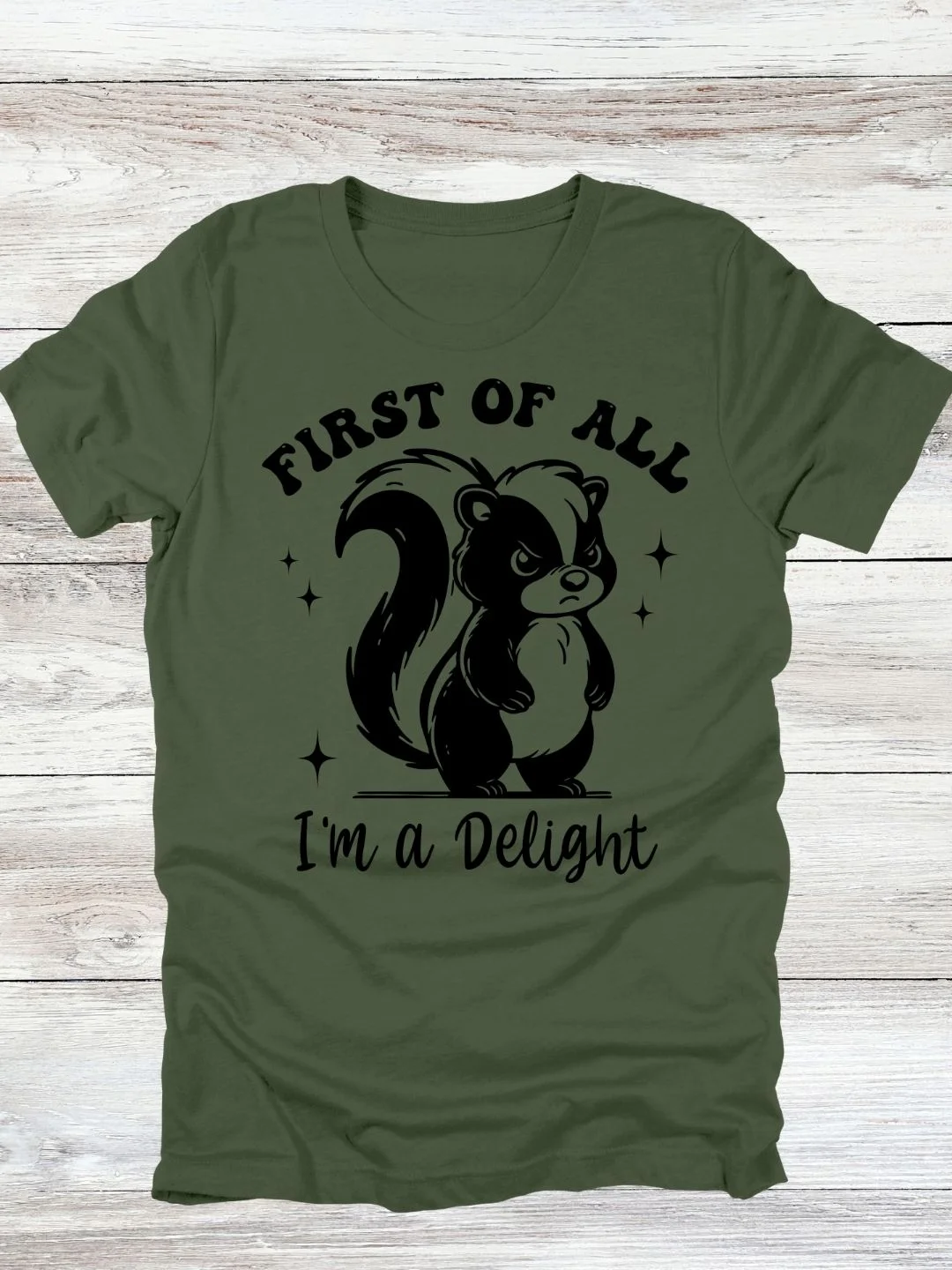First Of All I'm A Delight Skunk T-Shirt product image (2)