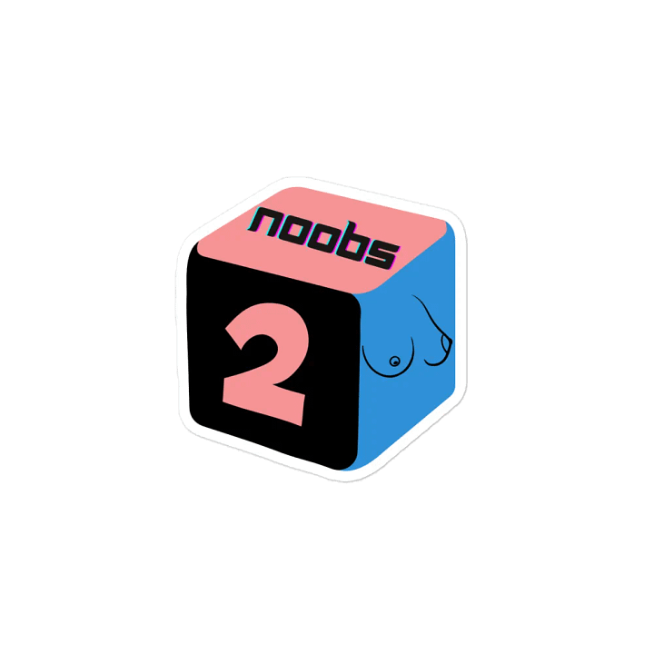 2noobs2boobs Die Cut Magnet product image (2)