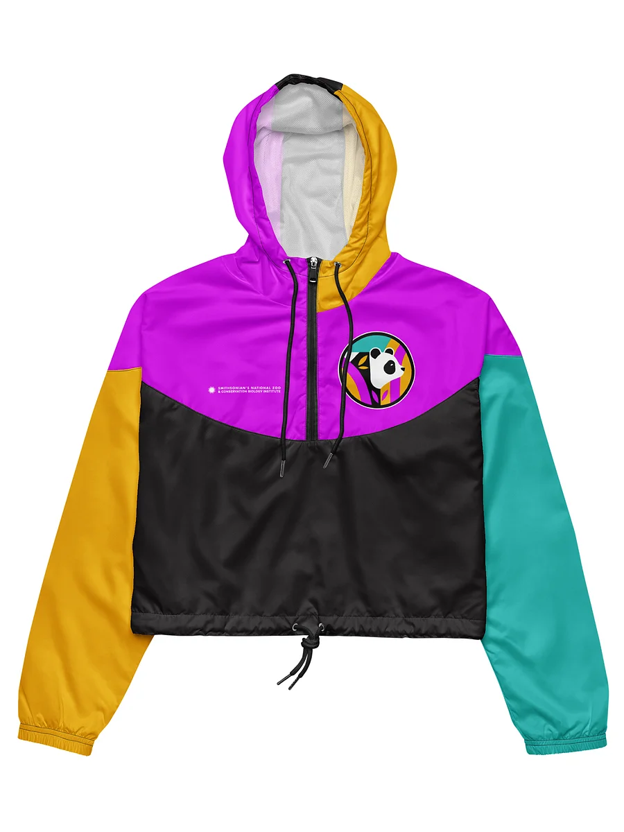 Retro Pandas Cropped Windbreaker (Women’s) Image 1