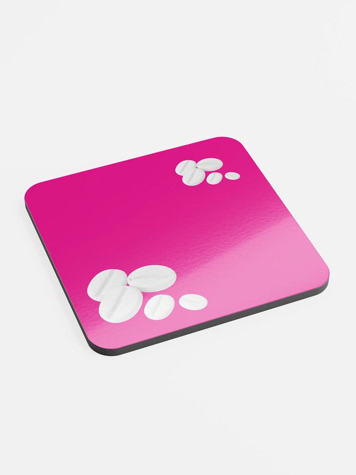 Magenta I Swear They Are Coffee Beans! White Coffee Beans Coaster product image (2)