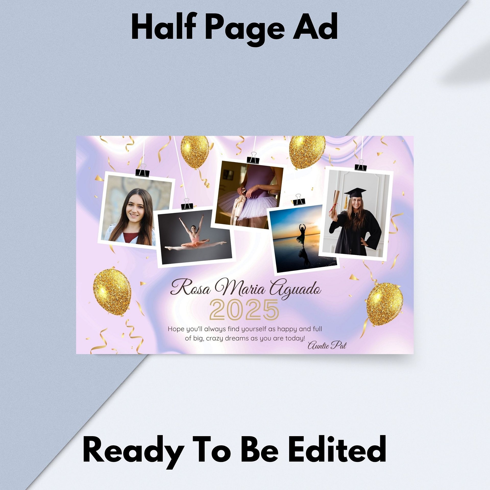Pomp and Circumstance Half Page Program Ad product image (2)
