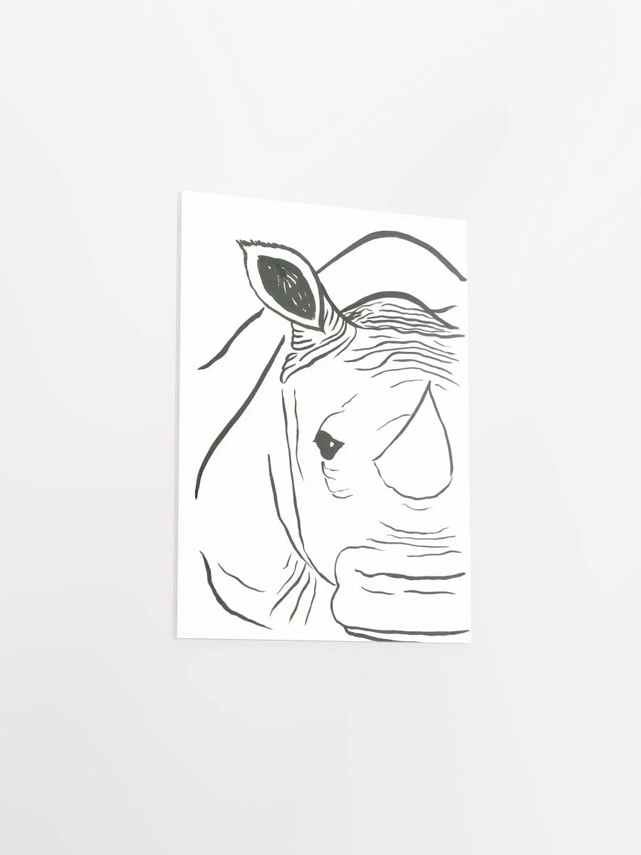 Face Of A Rhino Art Print product image (12)