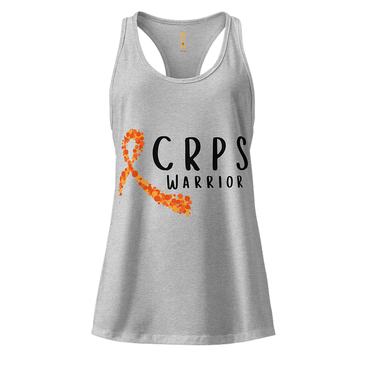CRPS Warrior Bubble Awareness Ribbon (Black Print) Racerback tank top (Women's) product image (3)
