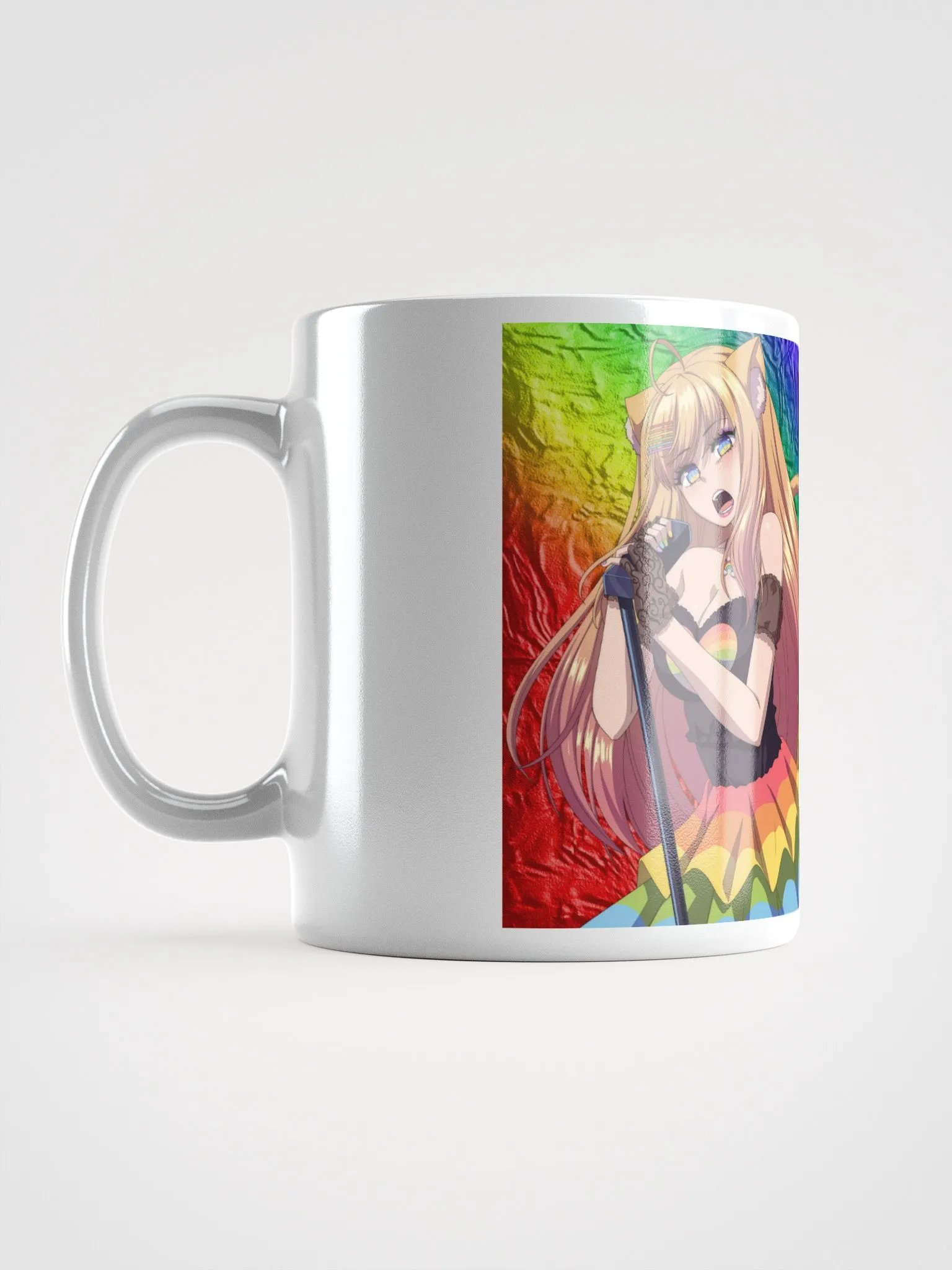 🌈Rhea Rainbow White Ceramic Mug product image (6)