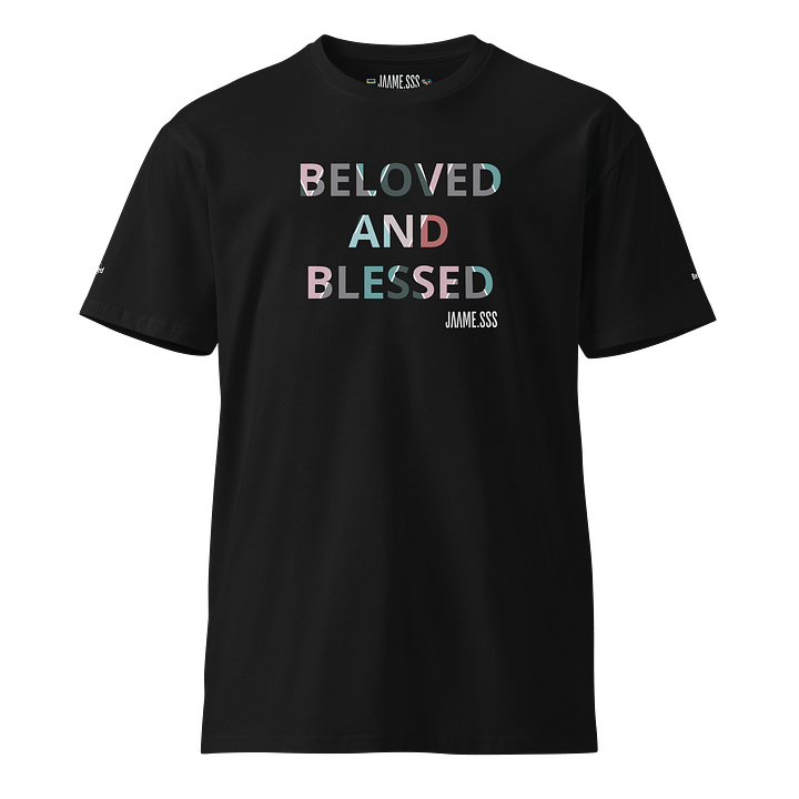 jaame.sss Beloved and Blessed Colorful T-Shirt product image (1)