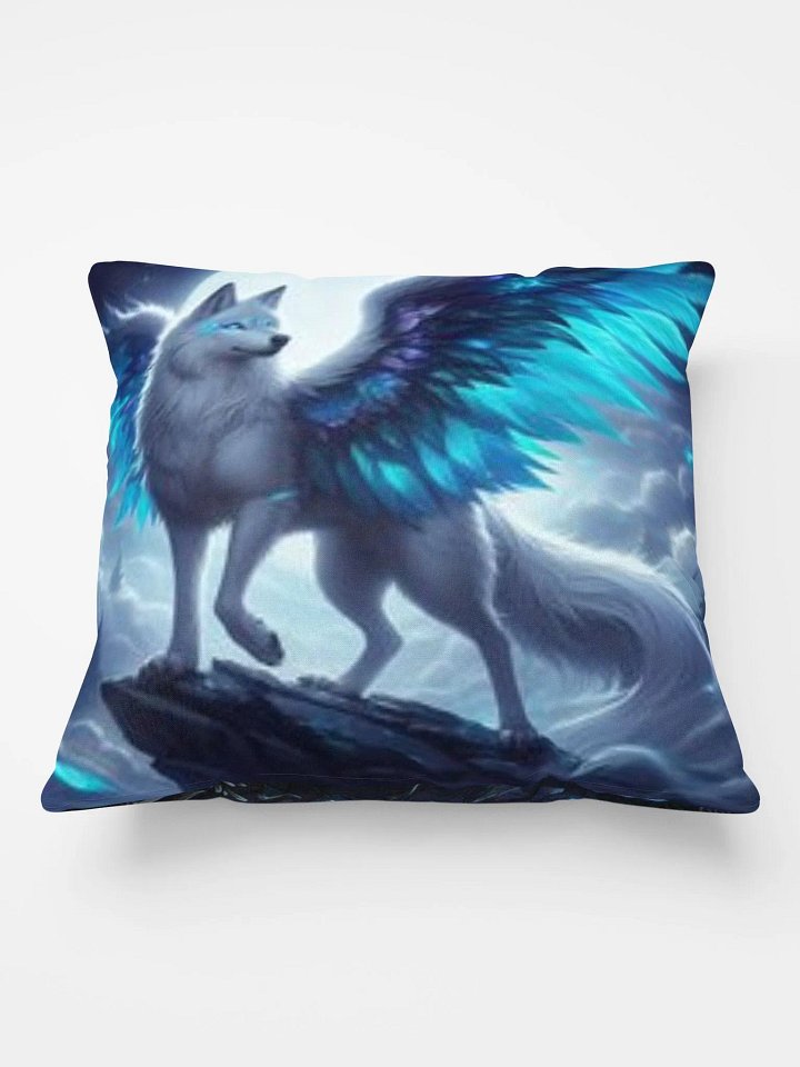 spirt wolf with wings pillow product image (1)