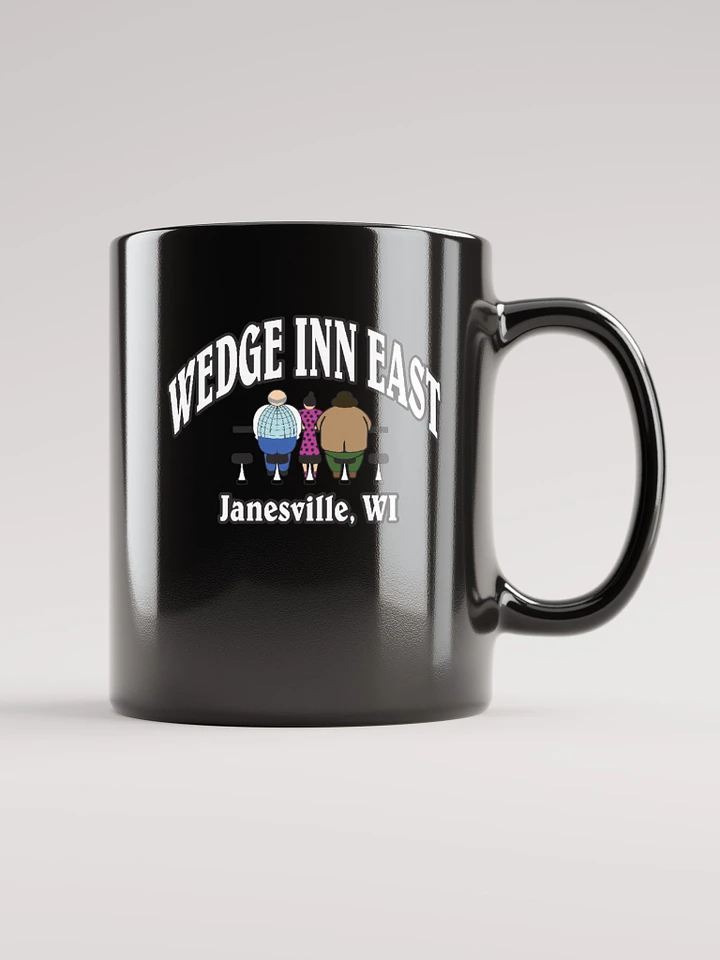 Wedge Inn East Black Black Glossy Mug product image (1)