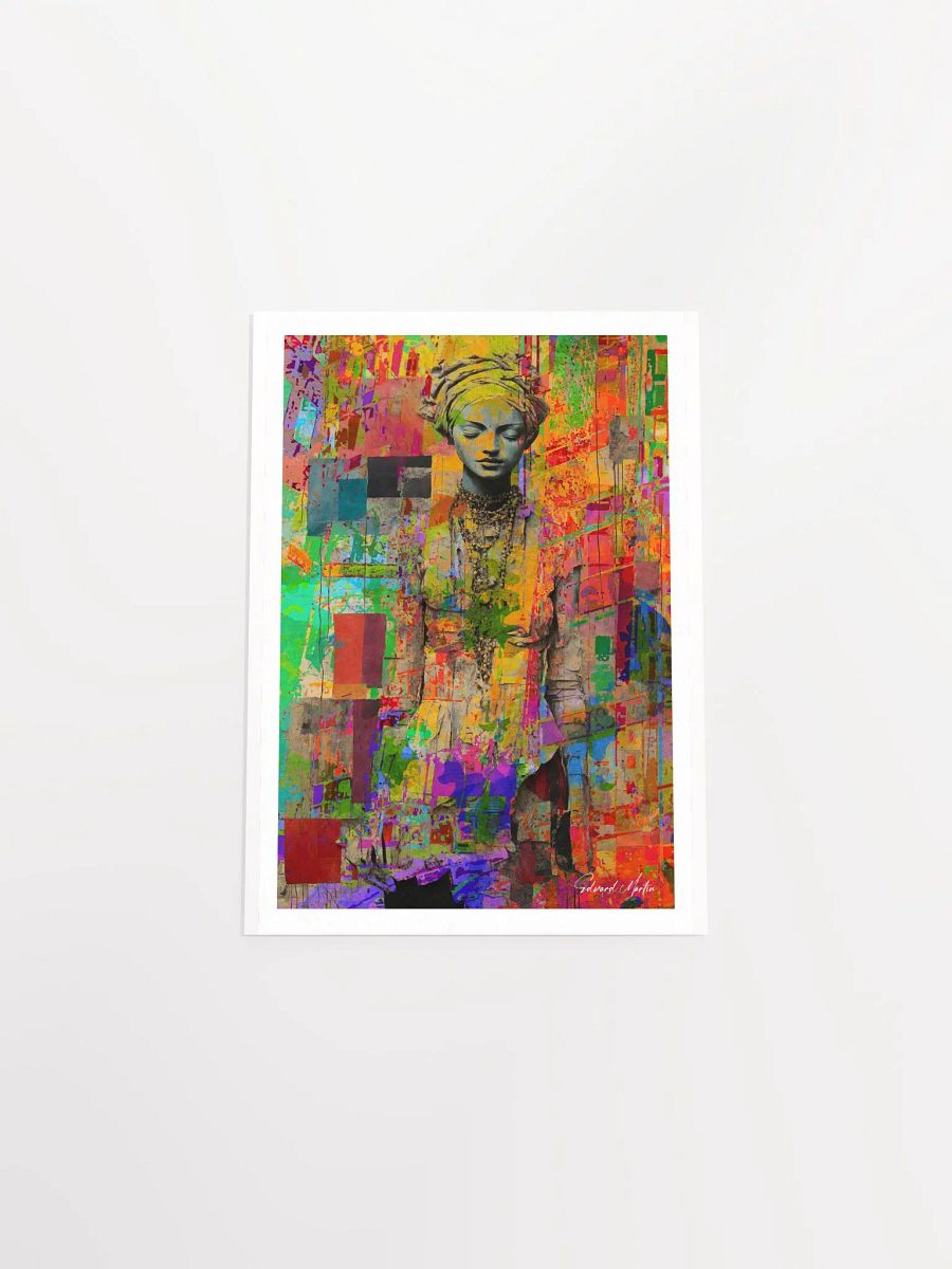 'Sasha' by Edward Martin-Turbaned Muse: Abstract Art Poster product image (5)