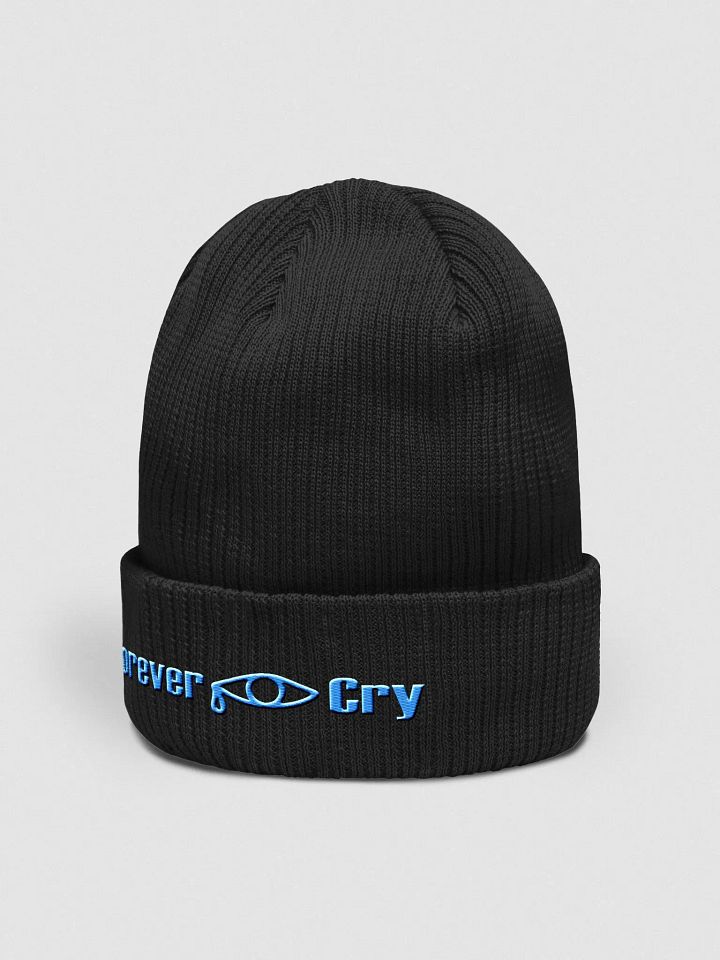 Forever Cry - Blue #2 - Beechfield Organic Ribbed Beanie product image (2)