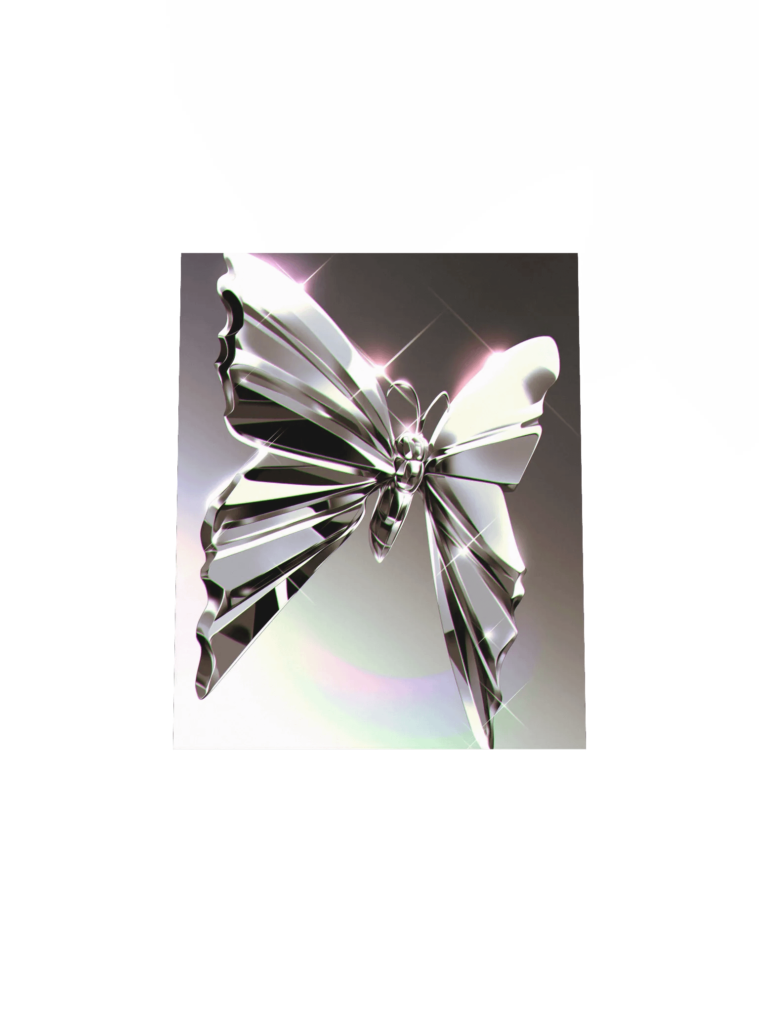 Metallic Butterfly Matte Poster product image (4)