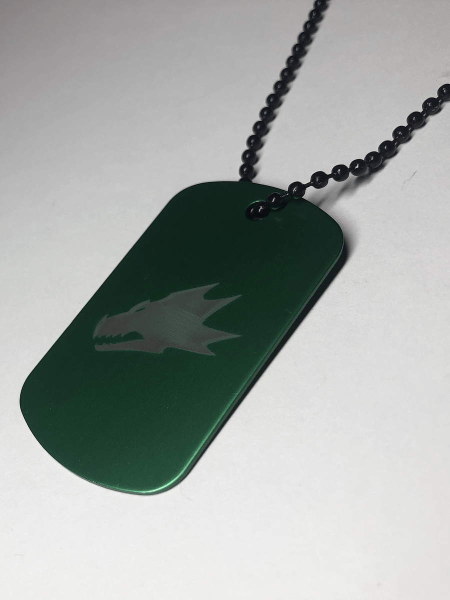 FLAME WITHIN - Engraved Dog Tag Pendant Necklace product image (4)