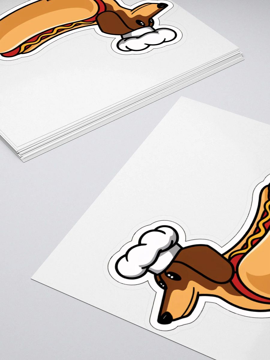 Dachshund Chef Kiss-Cut Sticker product image (15)