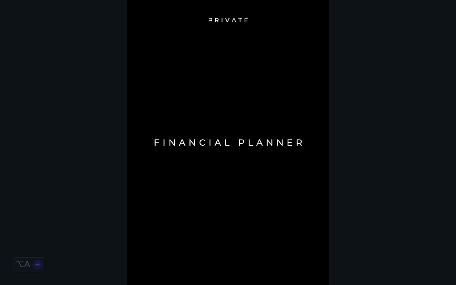 Private Financial Printable Planner with Bonus Private Financial Planner Productivity Workbook. product image (6)