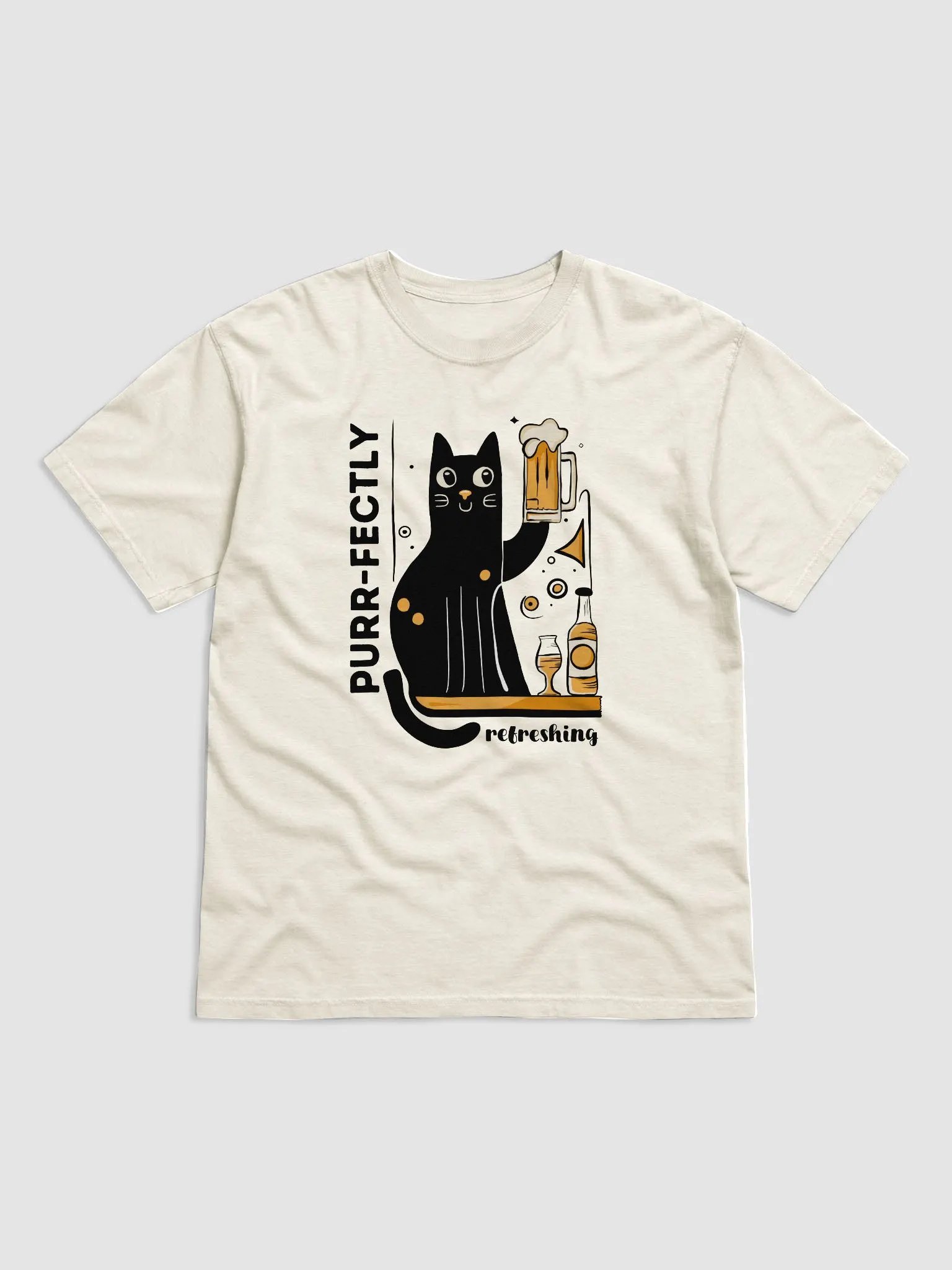 Purr-fectly Refreshing - Cat Holding a Beer T-Shirt product image (13)