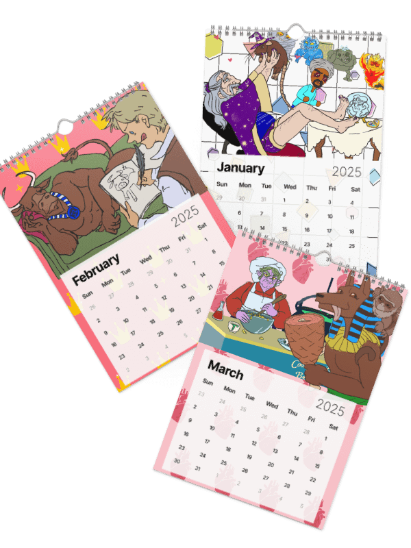 Pandor's Gloriana-themed 2025 Wall Calendar product image (2)