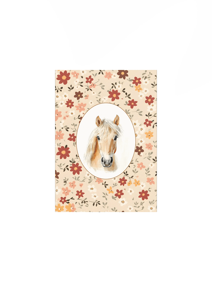 Horse on Boho Wildflower Pattern, Farmhouse Nursery product image (2)